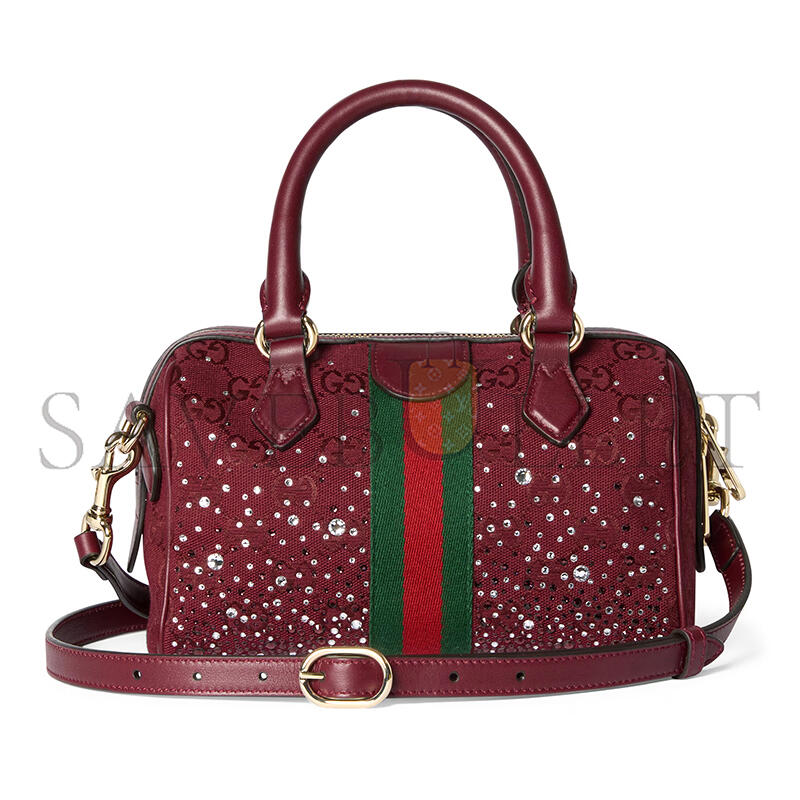 GUCCI OPHIDIA CRYSTALS SMALL BOSTON BAG 841294 (21*13*11cm)